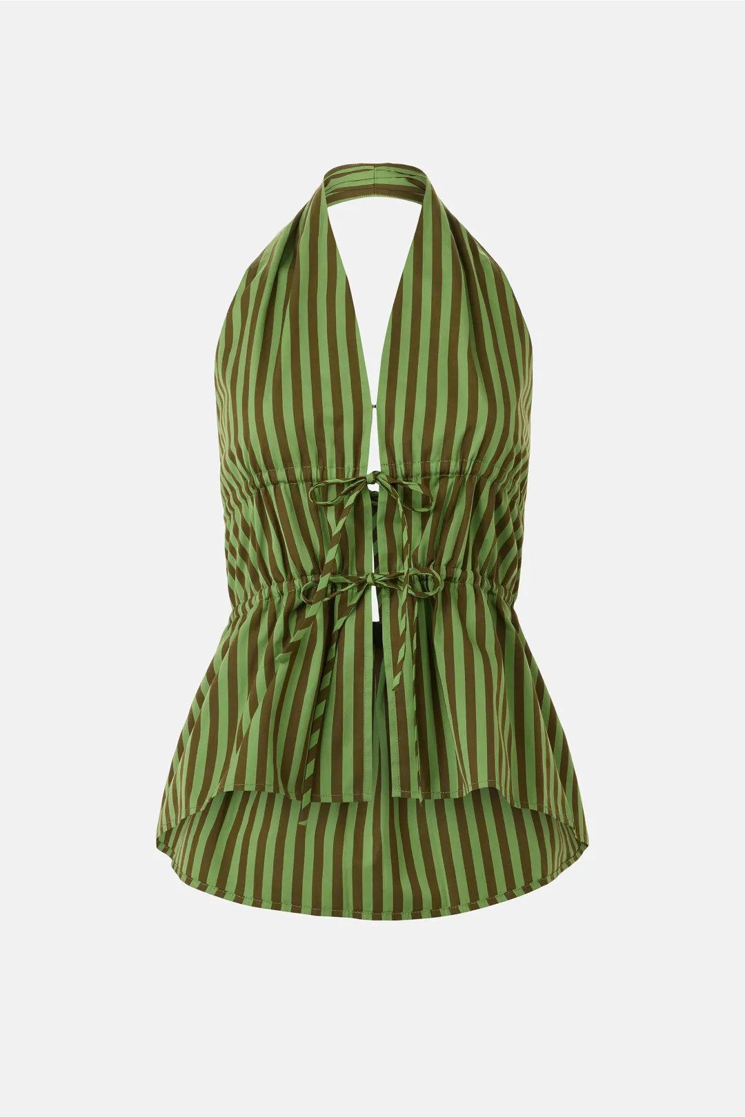 Amira Striped Halter Top | Rent the Runway