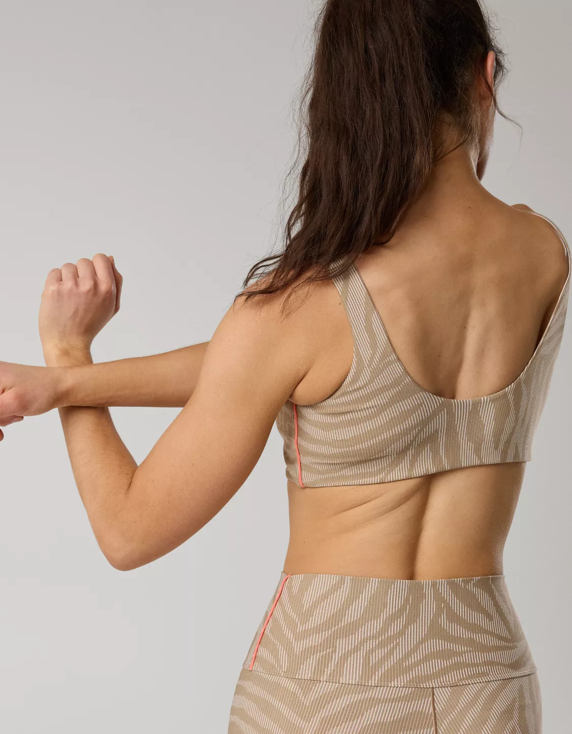 OFFLINE By Aerie Stripe Rib Classic Sports Bra | Aerie