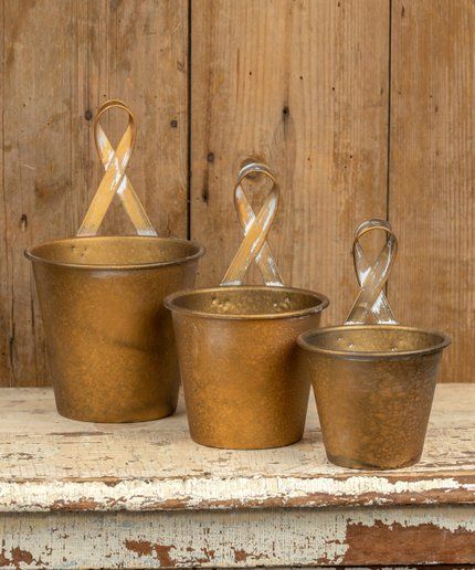 Ragon House Goldtone Flower Planter Set | Zulily