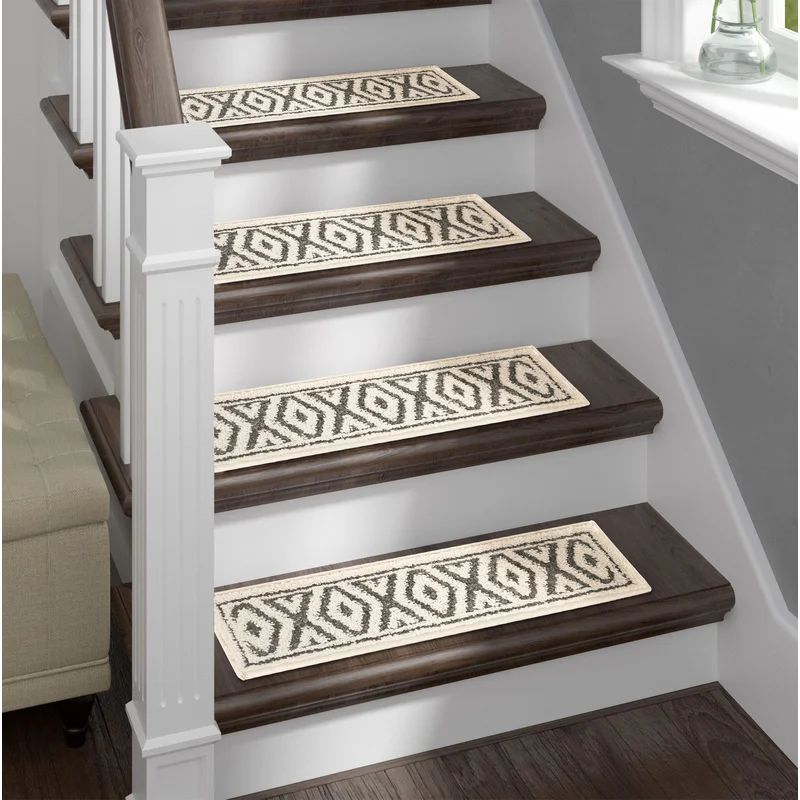 Gray/Beige Stair Tread | Wayfair North America