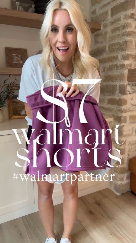 These $7 Walmart shorts are way better than I could ever imagine! They remind me of some that I’ve seen for over $30! While placing my Walmart order, I saw them and added them in every color. Using Walmart+ inhome they were delivered not only to my door, but onto my kitchen island along with all of my groceries for the week, Making dinner time easy when we are out and about! A trust Walmart+ associate will put the groceries away for you, making summer nights easier! I cannot recommend this service enough. #walmartpartner #walmart @walmart #walmartplus 

#LTKFindsUnder50