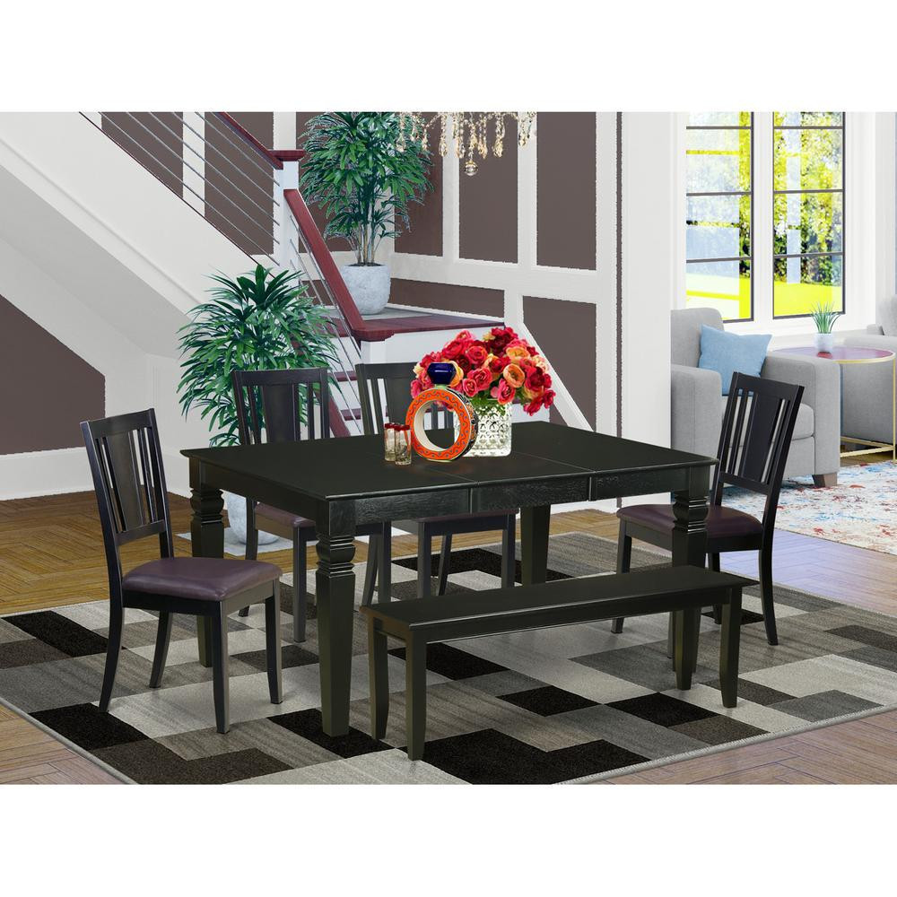 6 PC dinette set - Kitchen Table and 4 dinette Chairs along with Bench | Shop Simon