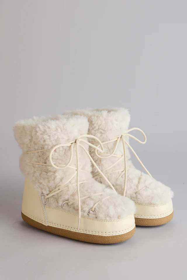 Snowbound Faux Sherpa Moon Boots | Windsor Stores