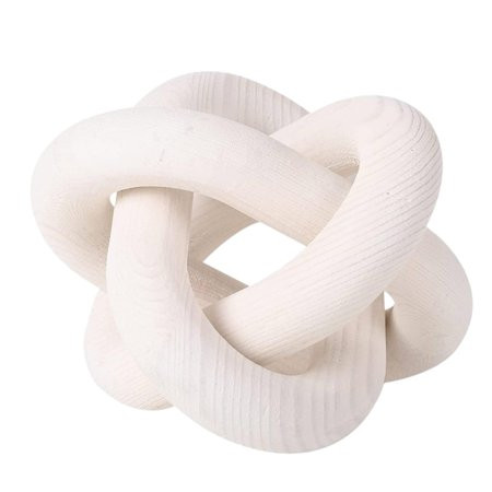 Sukalun Wooden Knot Decoration | Boho Wood Chain Decor for Coffee Tables Books Trays | Hand Carved D | Walmart (US)