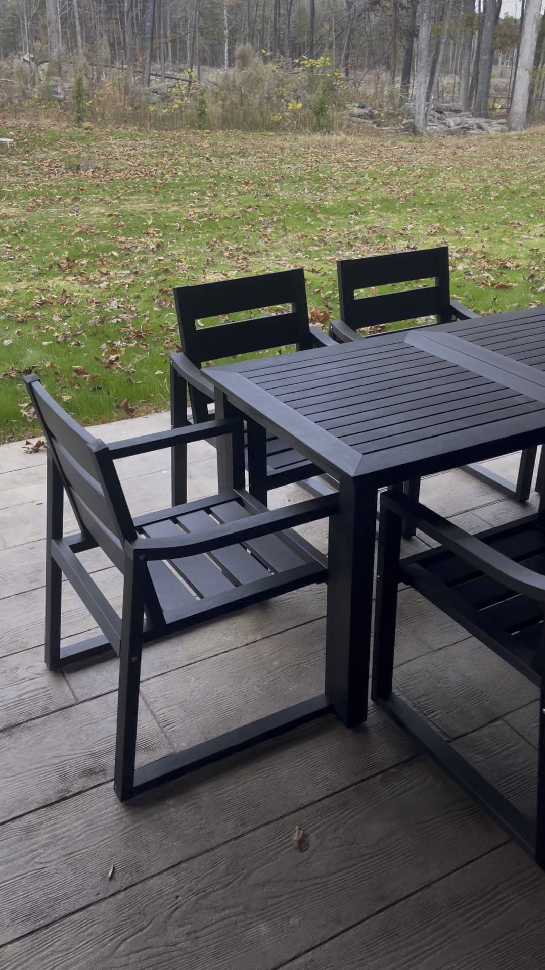 Absolutely in 🖤LOVE🖤 with our new patio table & chairs set!! 

Outdoor Patio Dining Set, 7-Piece, All Weather Outdoor Table and Chairs, Patio, Lawn, Garden, and Backyard, Black

#LTKhome #LTKsalealert