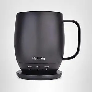 Nextmug - Temperature-Controlled, Self-Heating Coffee Mug (Black - 14 oz.) | Amazon (US)