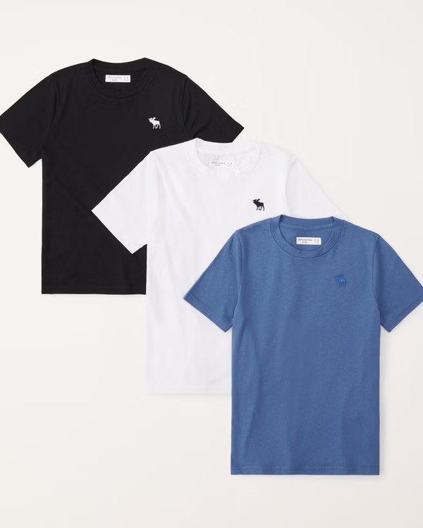 3-pack essential icon crew tees | Abercrombie & Fitch (US)