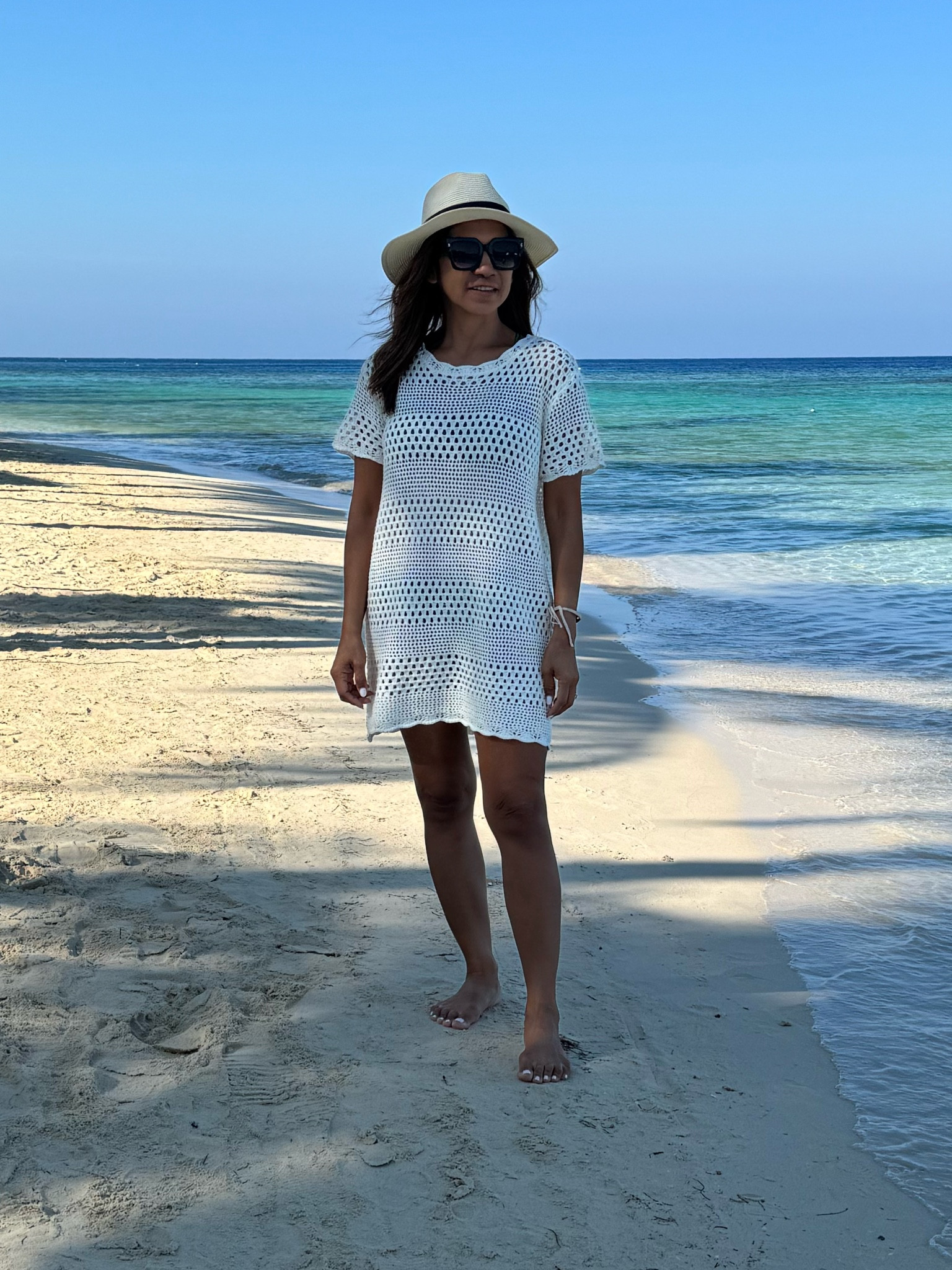 Viral Swim cover up in small tts. Great  quality.
Sandals tts
