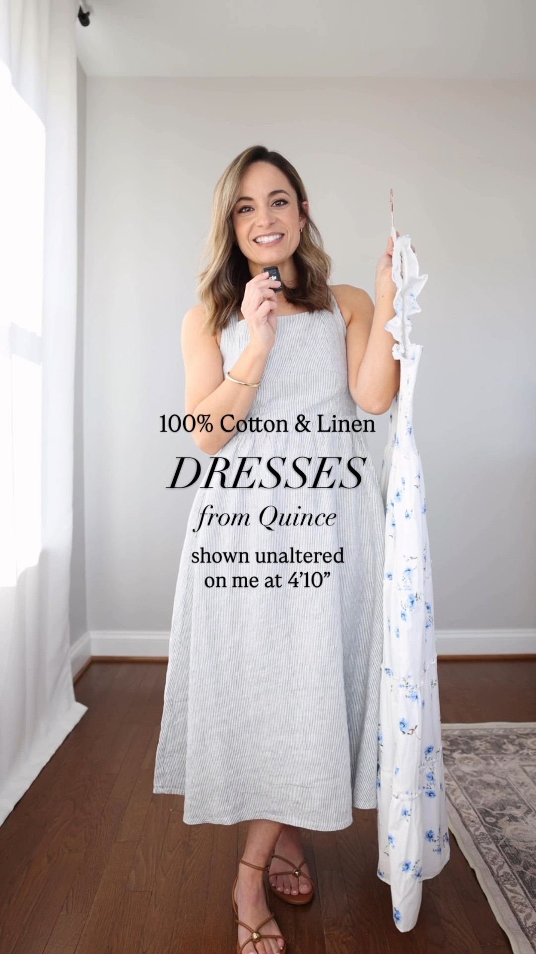 100% cotton and linen dresses from @quince and how they fit my petite 4’10” frame without any alterations. #quincepartner

100% European Linen Fit & Flare Midi Dress: XS in blue pinstripe
100% Organic Cotton Poplin Smocked Midi Dress: XS in romantic stems 
Italian Handwoven Leather Mini Shoulder Bag: small in cognac 


#LTKPetite