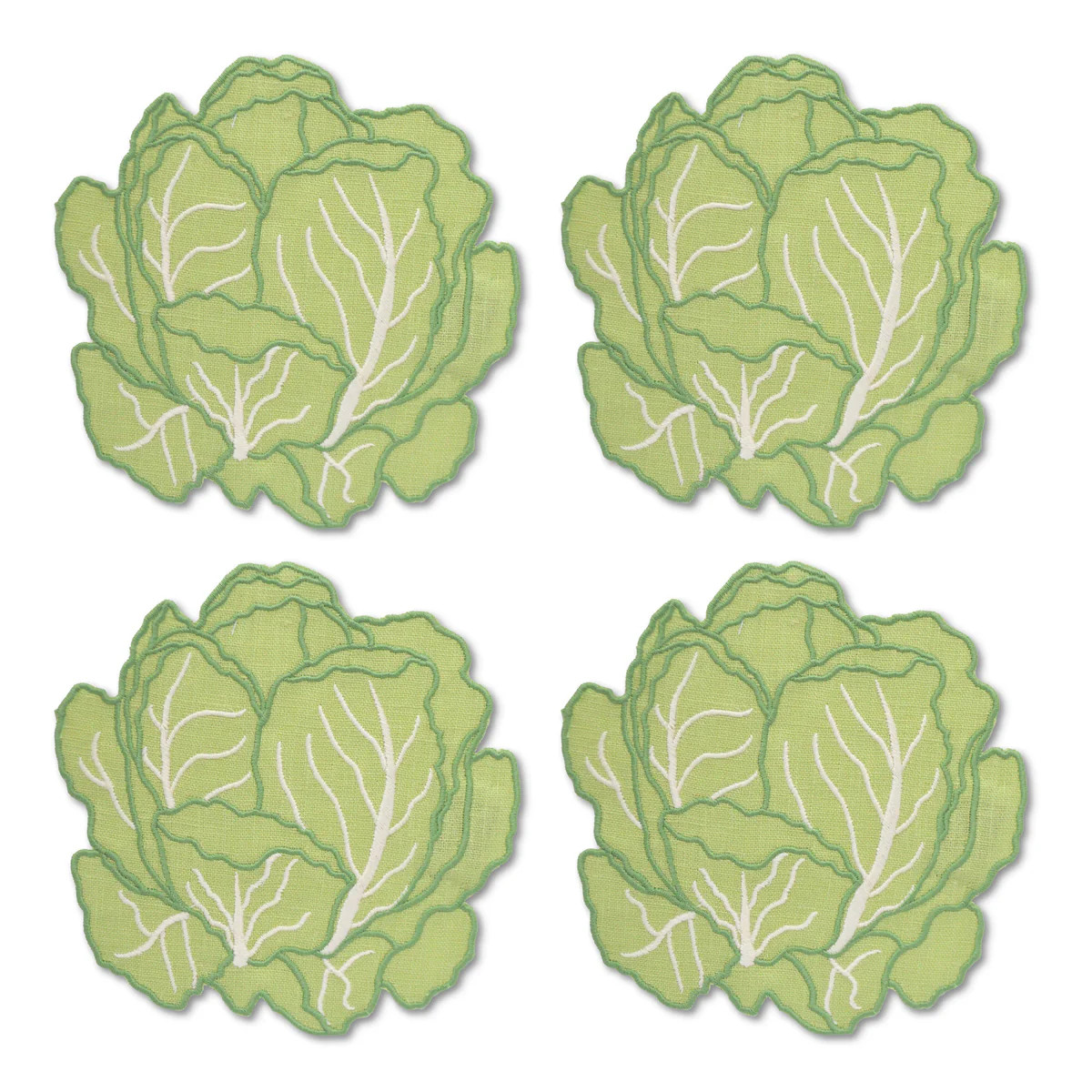 Cabbage Cocktail Napkins, Set of 4 | Over The Moon
