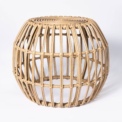 Faux Rattan Patio Ottoman - Threshold™ designed with Studio McGee | Target