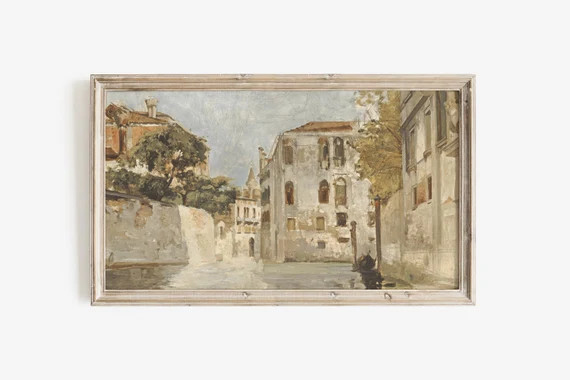 Samsung Frame TV Art Venice  Venice Canal Painting  Samsung - Etsy Canada | Etsy (CAD)