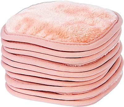 Eurow Makeup Removal Cleaning Cloth, 5 by 5 Inches, Coral, Pack of 10 | Amazon (US)