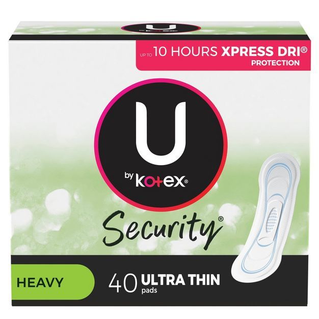 U by Kotex Security Ultra Thin Feminine Pads - Heavy | Target
