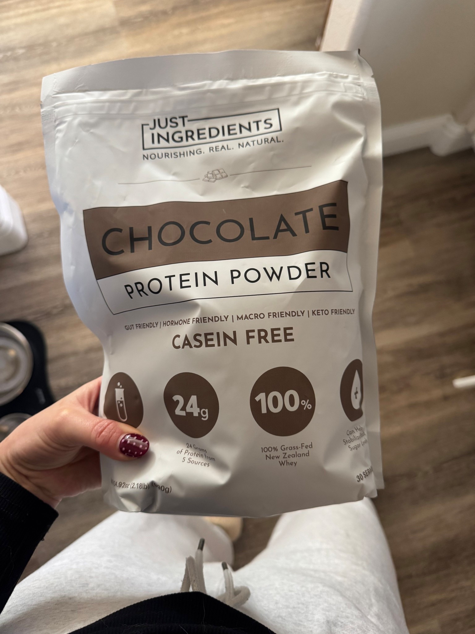 Lately I’ve been really intentional about how I fuel my body, not just hitting protein numbers 🤎✨ This Just Ingredients chocolate protein powder has been a staple for me because it’s made with grass-fed whey, simple whole-food ingredients, and no artificial sweeteners or fillers. Clean, gentle, and something my body actually feels good on. 🍫🥛

I usually mix it with Fairlife milk and use a frother for a creamy shake that gives me 30g of protein post-workout or as an afternoon pick-me-up when my energy dips. It keeps me full, supports muscle recovery, and does NOT upset my stomach. 🤍💪🏼

If you’re focusing on balanced hormones, blood sugar support, muscle recovery, and overall wellness, this is such an easy daily habit to add in. Nourishing, satisfying, and genuinely delicious. ✨🌿

✨ clean protein
✨ chocolate protein powder
✨ grass-fed whey protein
✨ post workout protein
✨ high protein snack
✨ wellness routine
✨ muscle recovery
✨ afternoon energy
✨ healthy habits

#LTKActive #LTKfitnessgoals #LTKfoodie