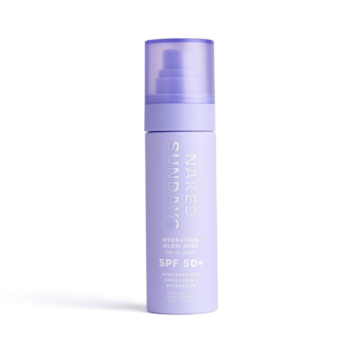 Naked Sundays Hydrating Glow Face Mist Top Up Spray - SPF50+ - 75ml | Target