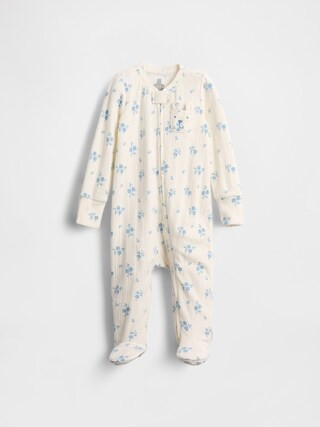 Baby Softspun Pointelle Footed One-Piece | Gap (US)