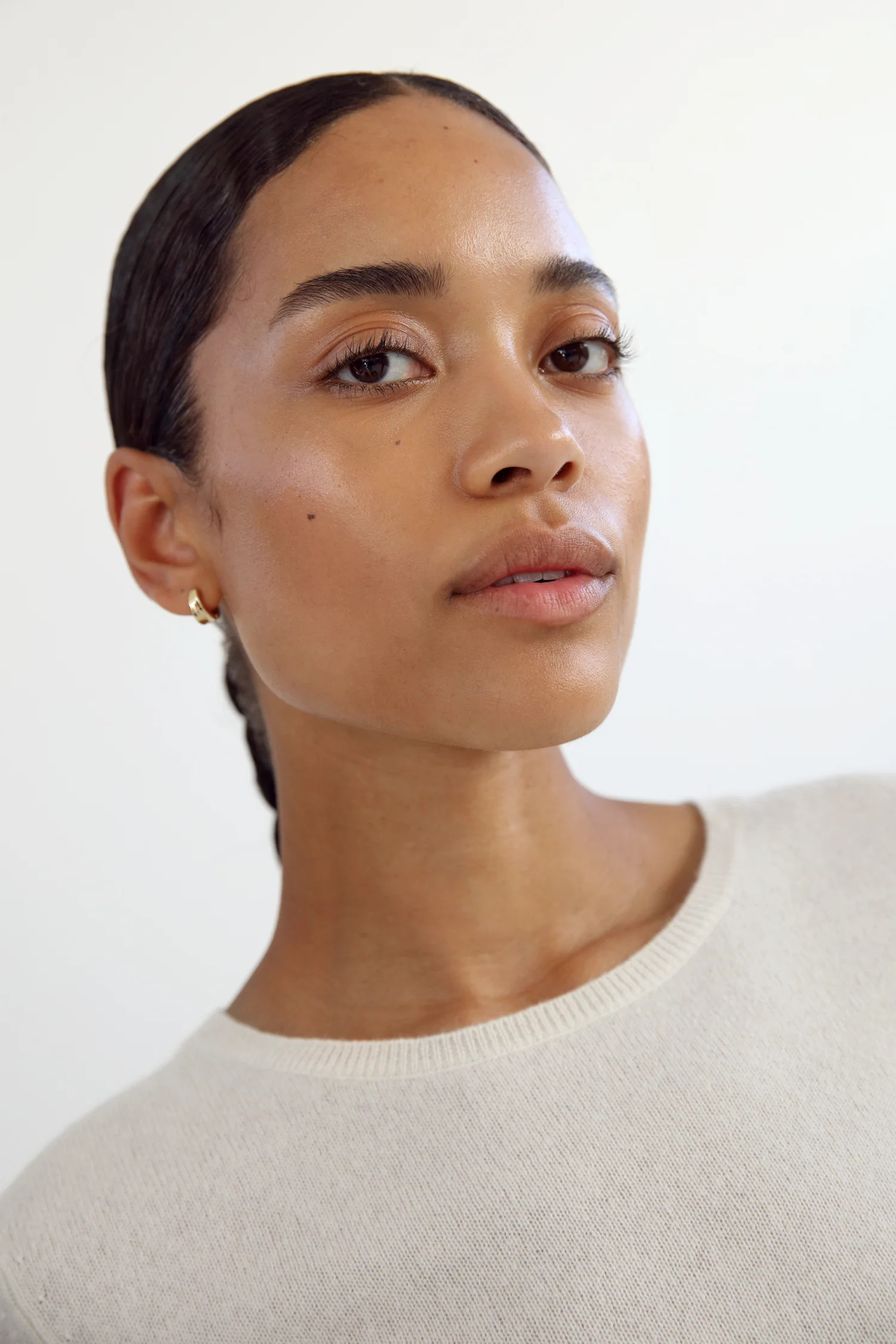 Awa Crewneck Sweater, cream | Almada Label