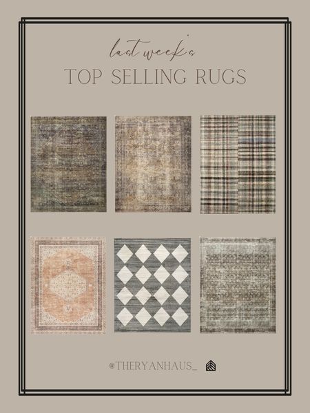 This weeks top selling rugs! Many of these are by the Amber Lewis Collection with Loloi and have a ton of beautiful texture, pattern, and warm colors. 

Amber Lewis, Loloi, area rugs, rugs, home decor 

#LTKFind #LTKstyletip #LTKhome