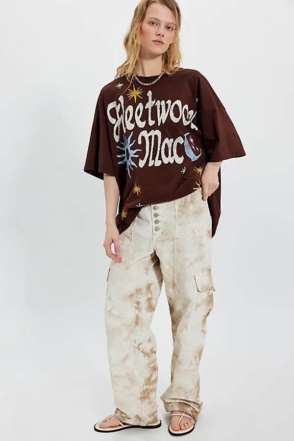 Daydreamer Fleetwood Mac Doodles Oversized Tee | Free People (Global - UK&FR Excluded)