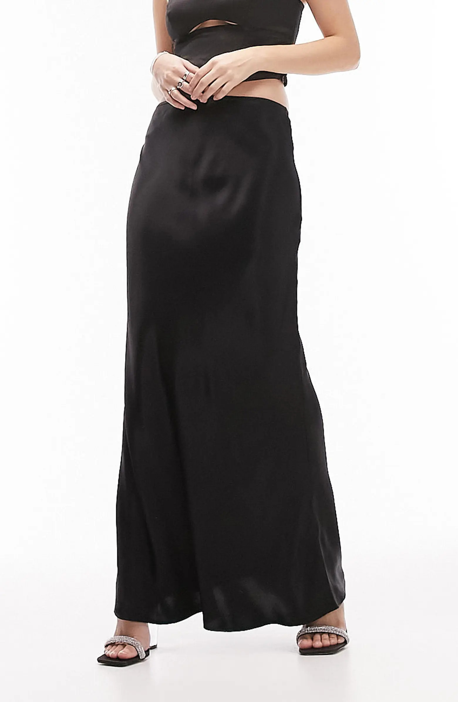 Bias Cut Satin Maxi Skirt | Nordstrom