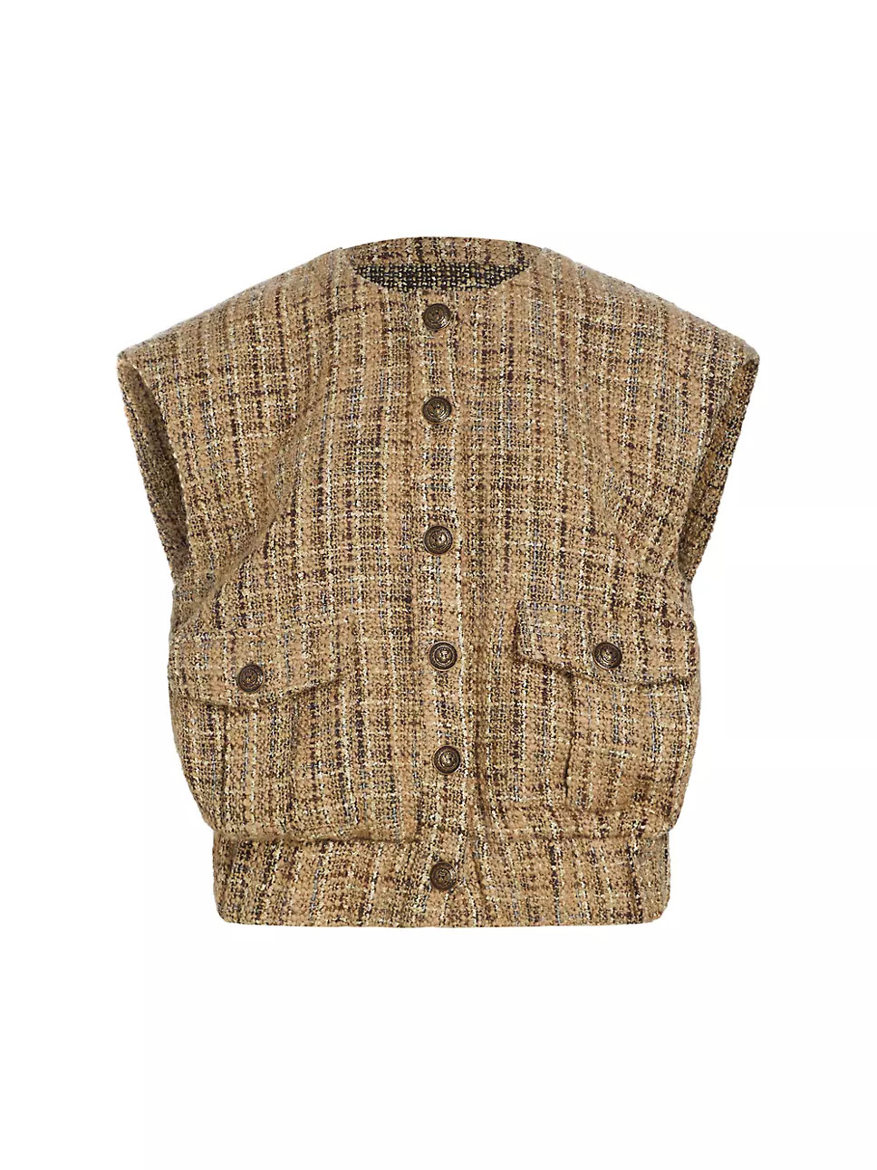 Uma Wool-Blend Bouclé Vest | Saks Fifth Avenue