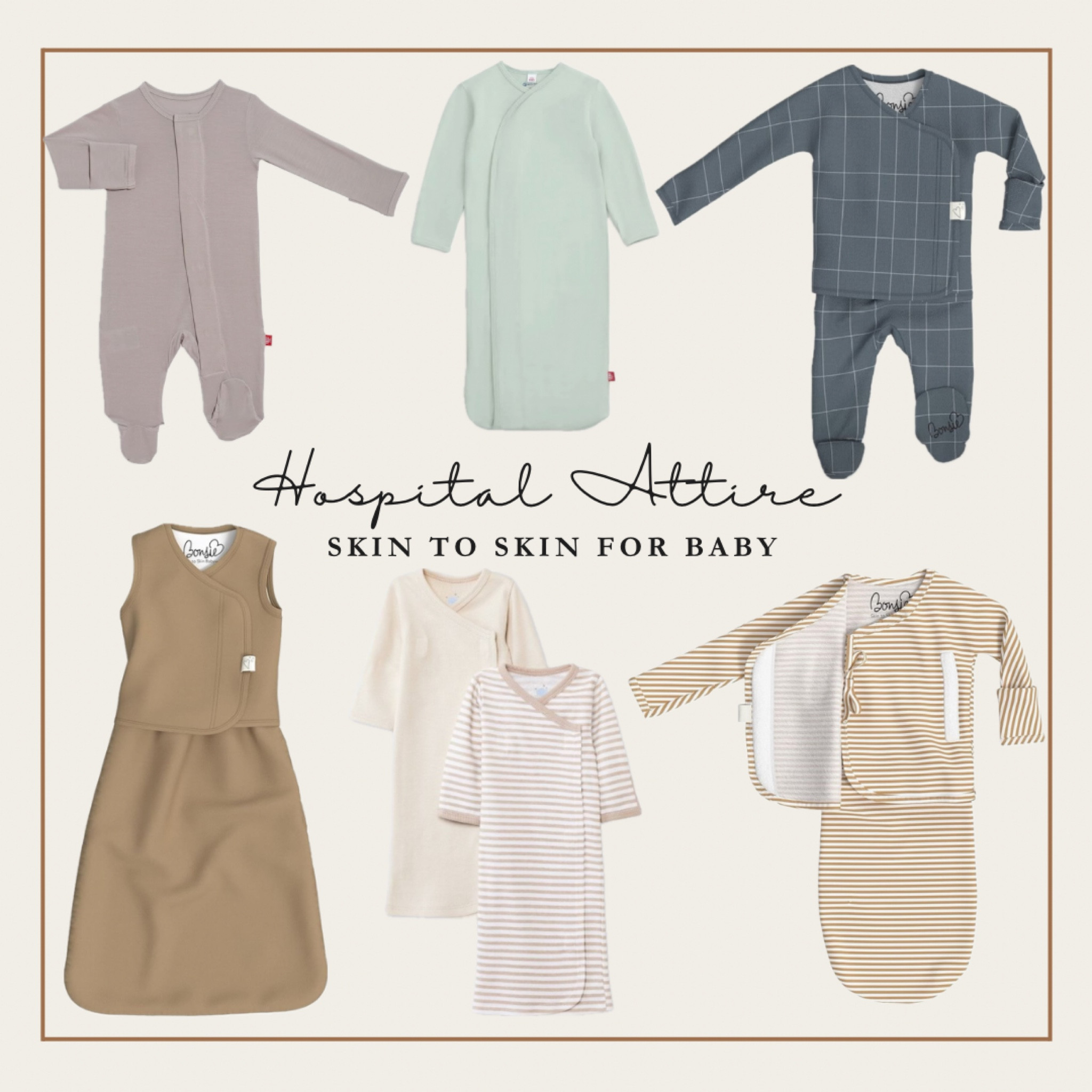Make bonding with baby a breeze. Skin to skin clothing for the first few days in the hospital. Visitors? No worries, each outfit either Velcros or has magnetic buttons to make things easy. 


#LTKHospitalBag
#LTKBondingWithBaby
#LTKSkinTioSkin 

#LTKItBag #LTKBaby #LTKBump