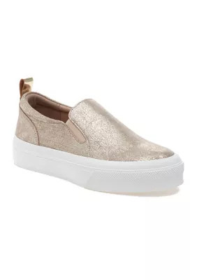 J/Slides Women's Gia Sneakers, Gold, 8.5M | Belk