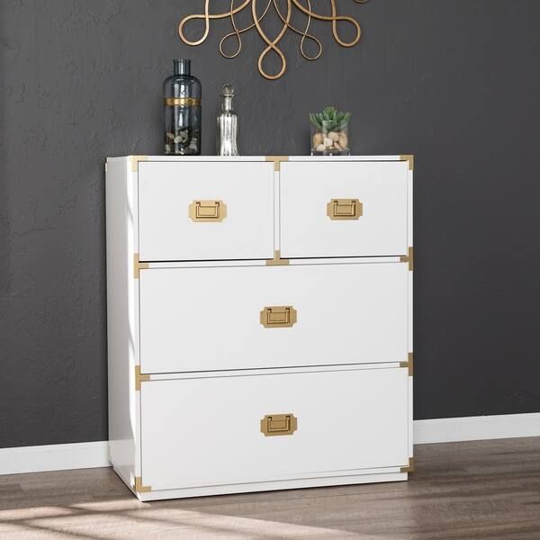 Campaign 4-Drawer Accent Chest - White | Bed Bath & Beyond