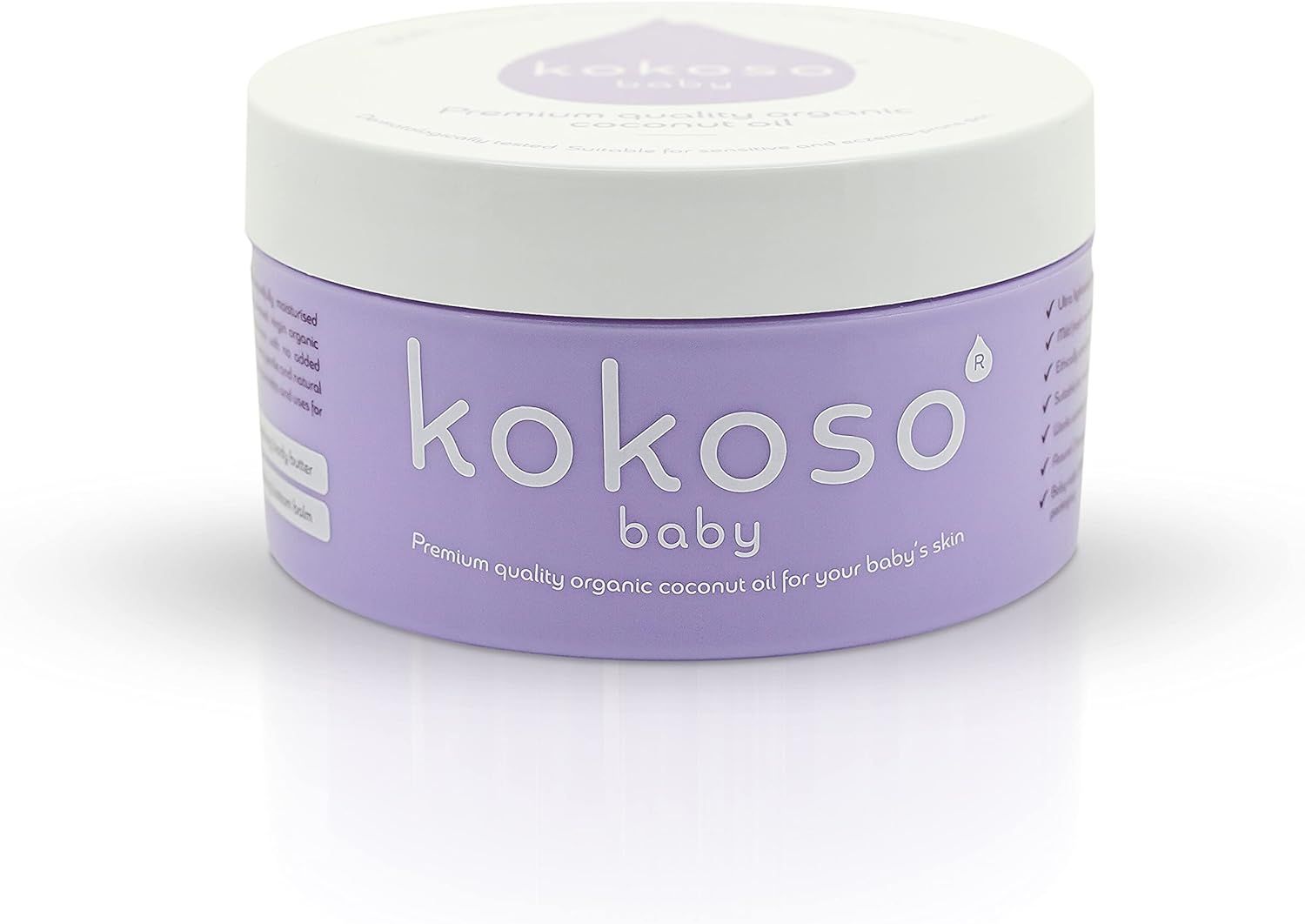 Kokoso Baby Organic Coconut Oil – Moisturising 100% Natural Baby Oil for Baby Massage, Dry, Sensitiv | Amazon (US)