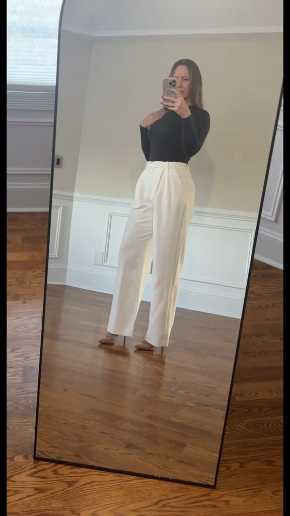 Lululemon wundermost long sleeve shirt paired with classic pants from Abercrombie - sloane curve love wide leg trousers 

Abercrombie pants 
Lululemon shirt 
Louboutins 
Burberry 
Classic wardrobe 
Capsule wardrobe 
Work attire casual 

#LTKWorkwear #LTKdayinmylife #LTKTall