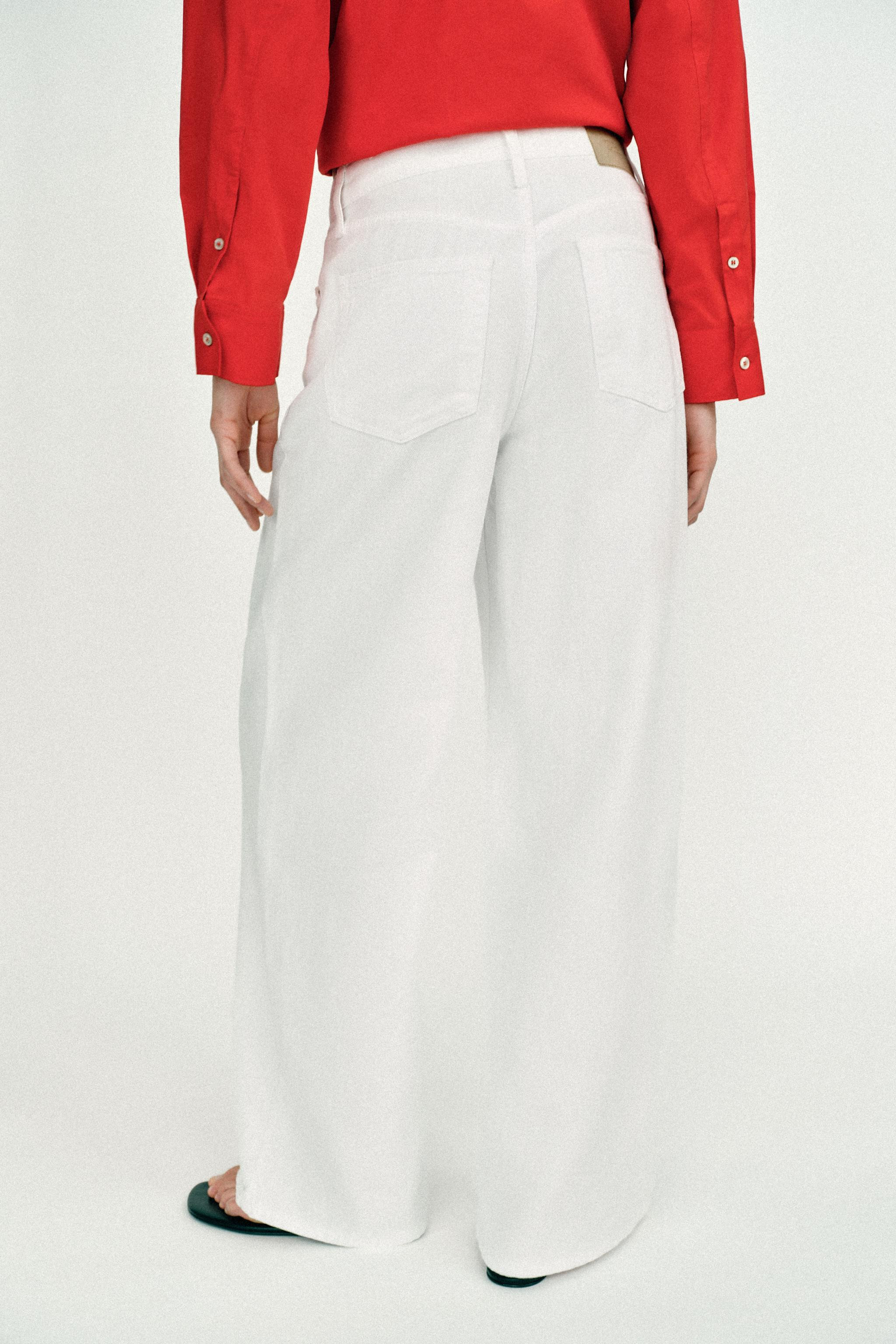 Z1975 LOOSE WIDE LEG MID-RISE JEANS | Zara US