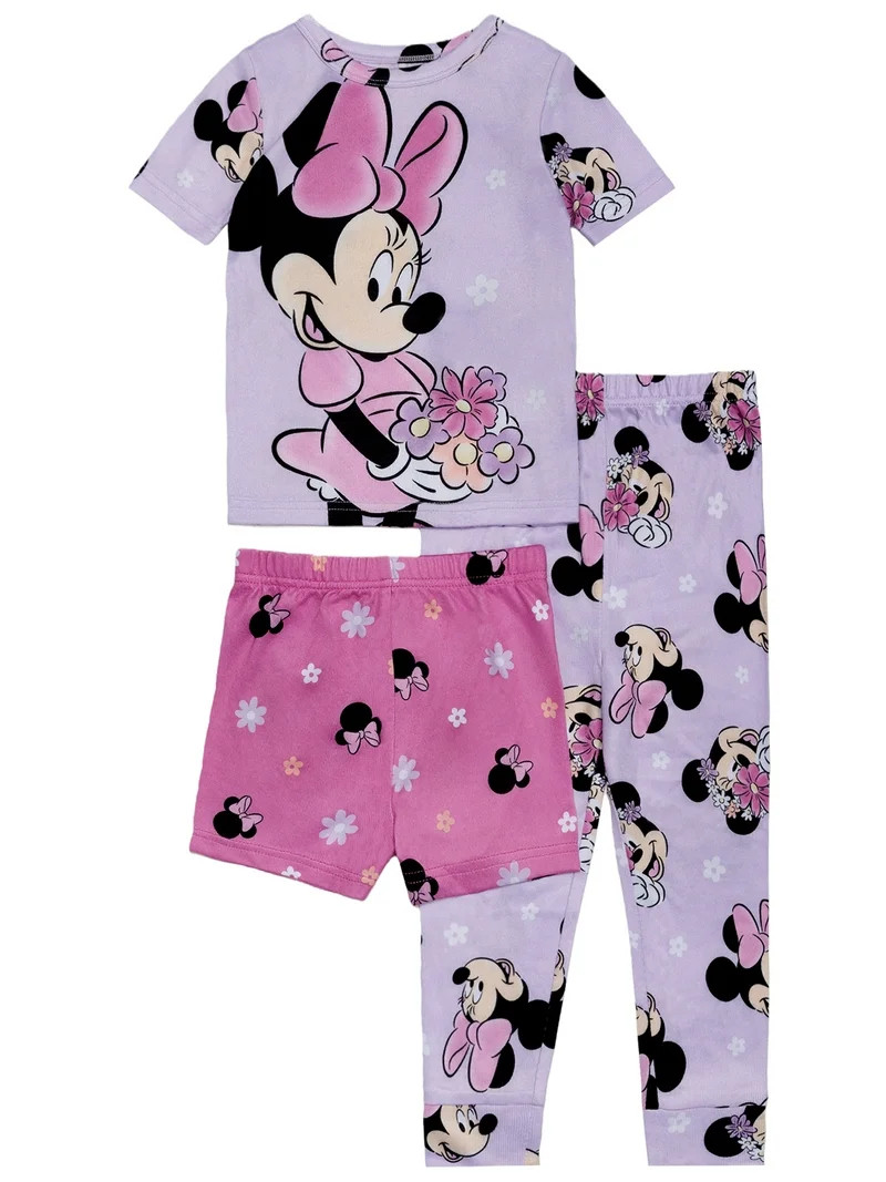 Character Toddler Top, Pants and Shorts Pajama Set, 3-Piece, Sizes 12M-5T | Walmart (US)