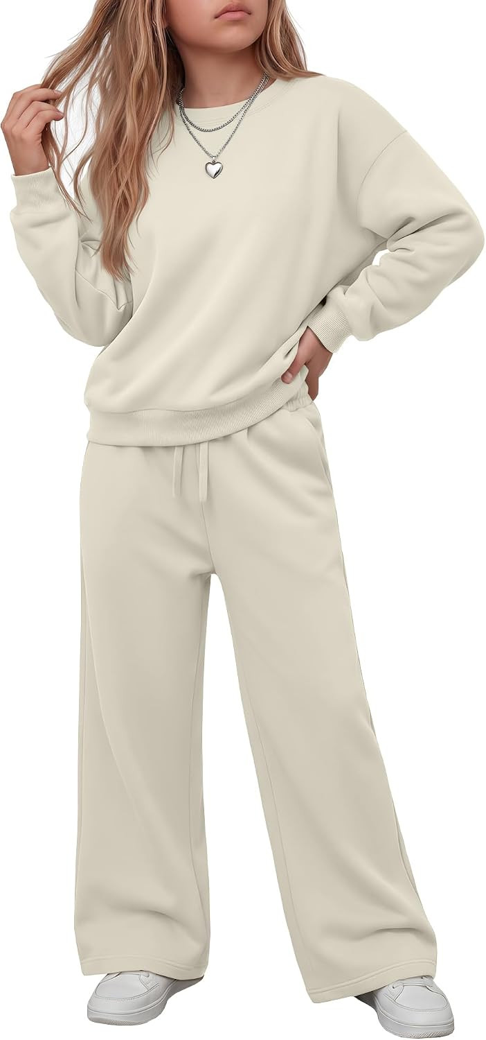 Girls Sweatsuit Set Fall 2 Piece Outfits | Amazon (US)