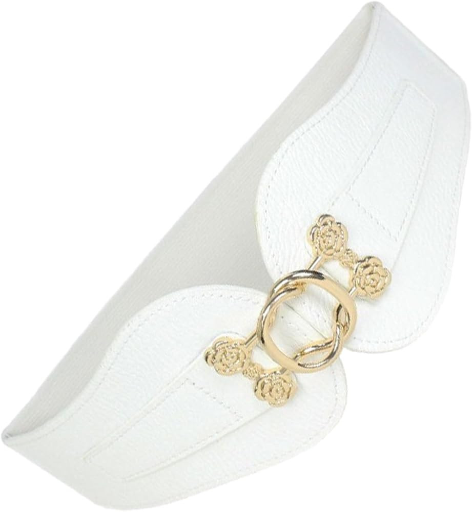 Women Stretchy Waist Belt Vintage Elegant Wide Corset Elastic Rope Decorative Women Corset With A... | Amazon (US)