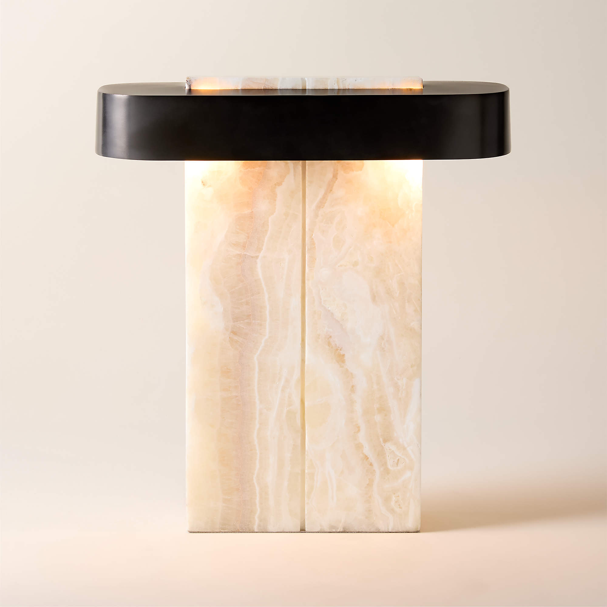 Lastra White Onyx Table Lamp + Reviews | CB2 | CB2