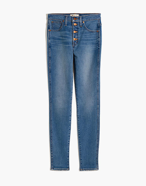 10" High-Rise Skinny Jeans in Dewitt Wash: Button-Front TENCEL™ Denim Edition | Madewell