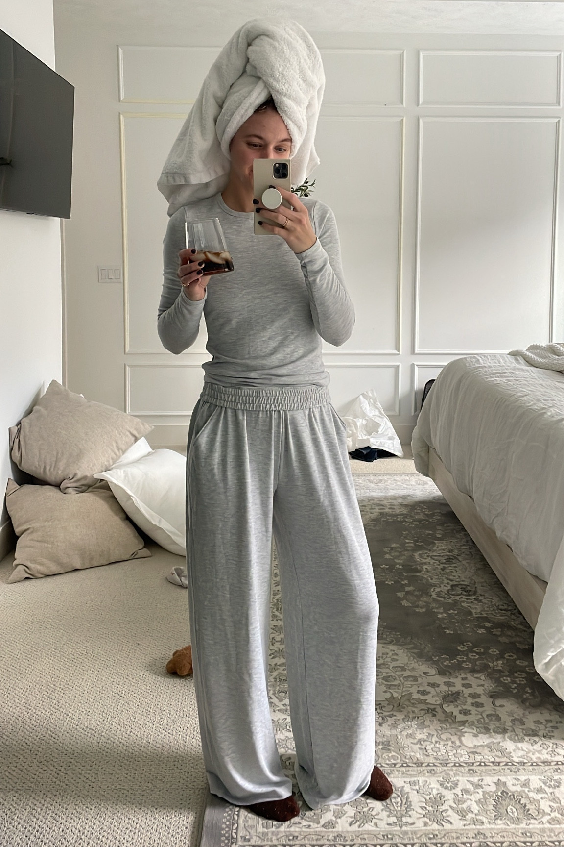 got this cozy matching set to wear for christmas jammies but had to break it out a little early! snag it on sale now for 25% off plus 15% off with code CYBERAF 🥰

#LTKsalealert #LTKCyberWeek #LTKHoliday