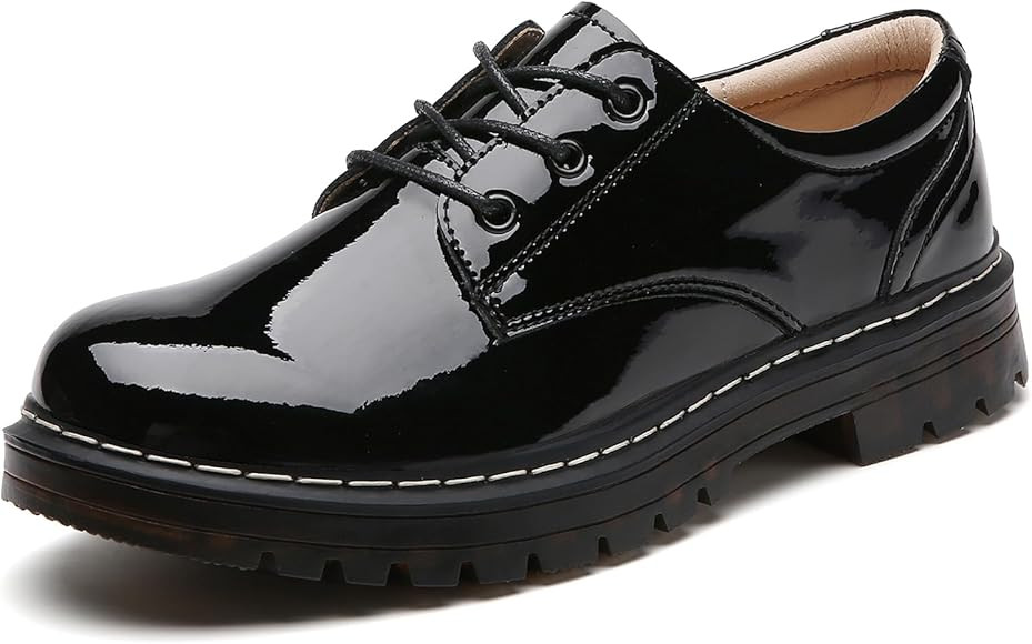 Women's Oxfords Lace Up Business Formal Dress Shoes Platform Oxford Shoes Slip Resistant Service ... | Amazon (US)