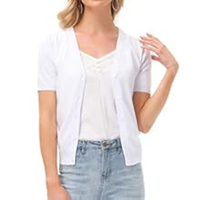 GRACE KARIN Women's Open Front Knit Cropped Bolero Shrug Cardigan Sweater Long Sleeve (S-4XL) | Amazon (US)