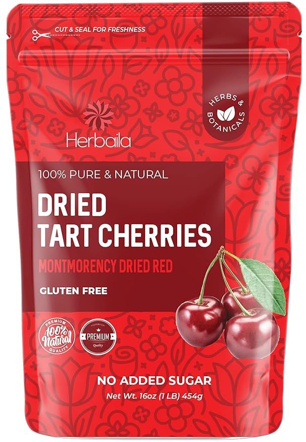 Dried Cherries Unsweetened, Fresh, Montmorency Dried Tart Cherries, No Sugar Added, All-Natural a... | Amazon (US)