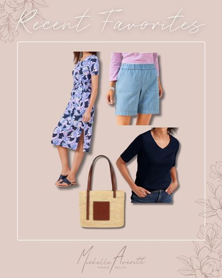 Some of the recent favorites from this week! 

Straw bag, Pima tee, pull on chambray shorts, floral midi dress 

#LTKSeasonal #LTKworkwear #LTKstyletip