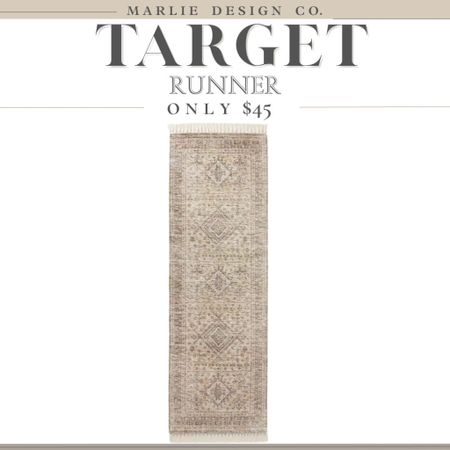 Target Runner | studio McGee runner | threshold target runner | affordable runner | Persian rug | neutral Persian runner | neutral rug | Target finds | neutral home decor 

#LTKunder50 #LTKunder100 #LTKhome