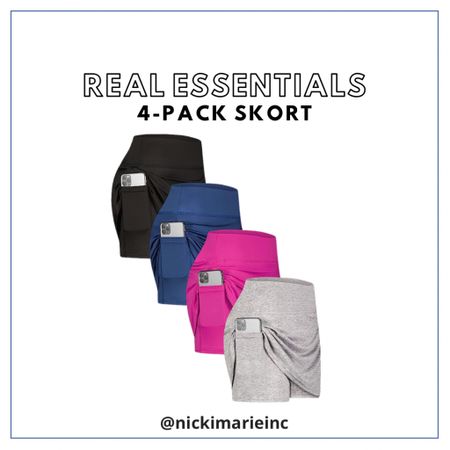 Real Essentials 4 Pack Skort

*lightweight, comfy
*tennis golf skirt

#amazonfind #skort #golf #amazonfashion

#LTKFind #LTKstyletip