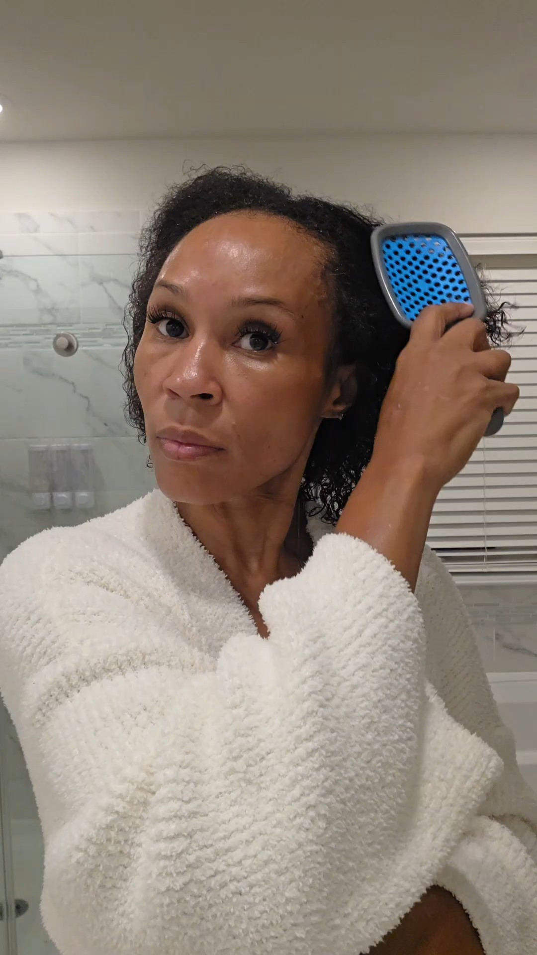 Perimenopause said, “You don’t need all that hair.” 😩😂Trying Chāmpo Pitta Growth Serum to give my scalp and thinning hair a little extra love. Applied it for the first time on freshly washed hair, so now we wait and see what consistency can do. 👀Here’s to healthier, fuller-looking hair…..because the hair in my brush is getting entirely too comfortable. 😭Use code neuro36020 for 20% off. 🙃#Champo #ChampoHaircare #PittaGrowthSerum #HairGrowthJourney #ThinningHair  

#LTKgrwm #LTKselfcare #LTKBeauty
