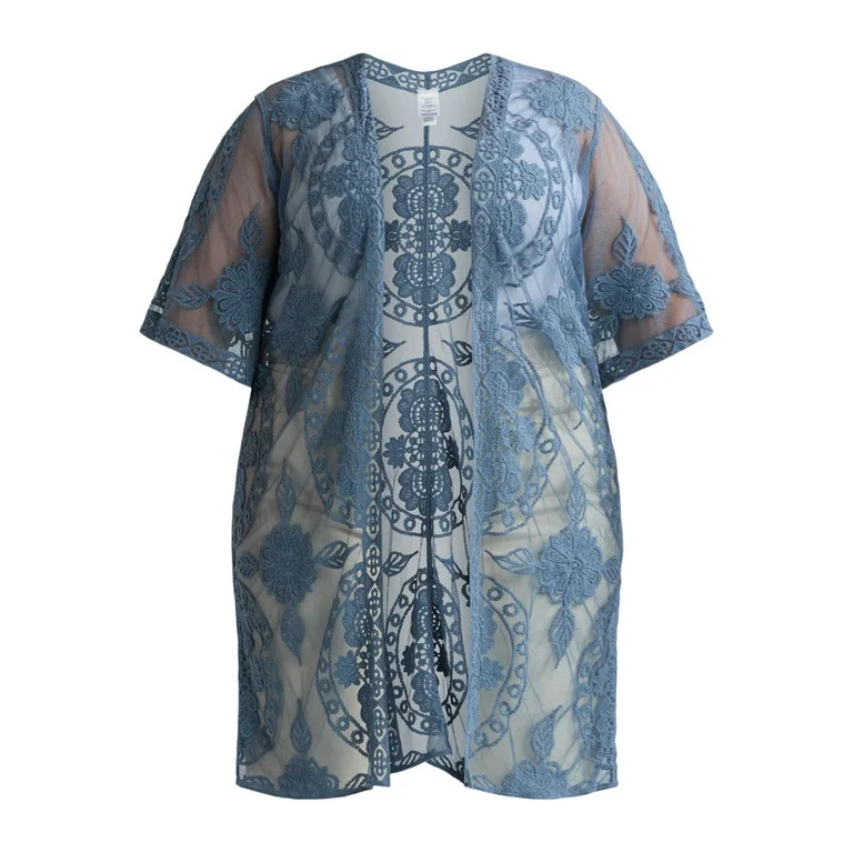 Time and Tru Women's Lace Coverup, Sizes S-3XL | Walmart (US)