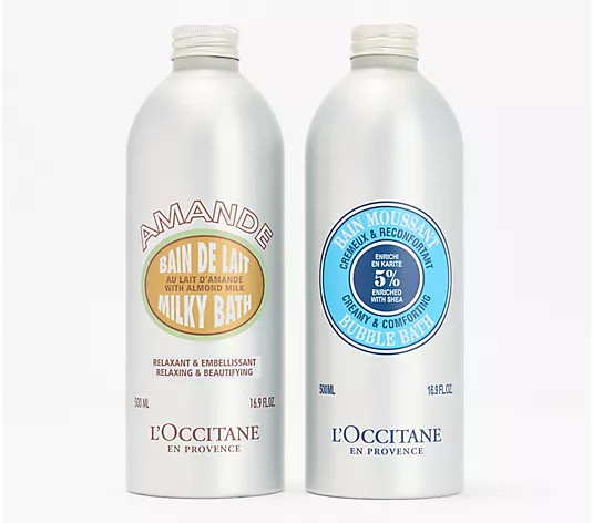 L'Occitane 16.9oz Almond & Shea Luxe Bath Soak Set | QVC