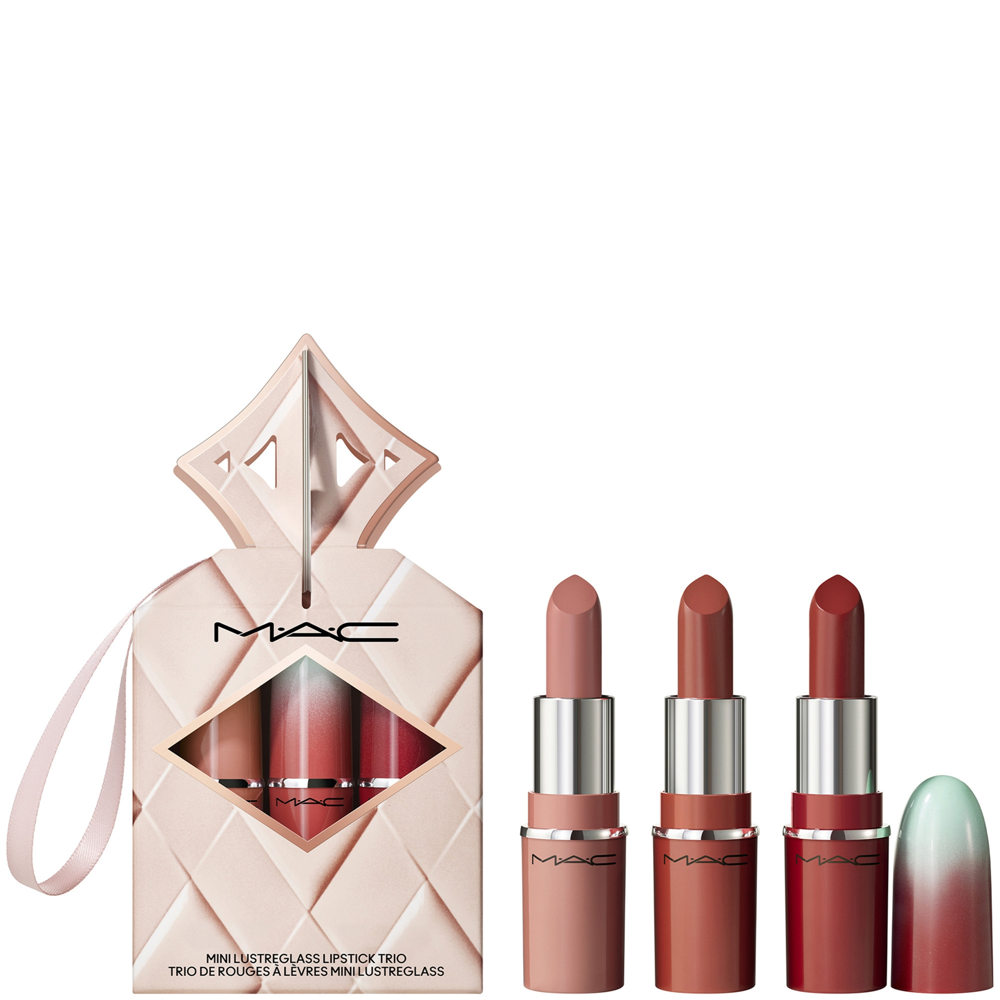 MAC Wildest Gleams Mini Lustreglass Lip Trio Classics (Worth £48) | Look Fantastic (UK)