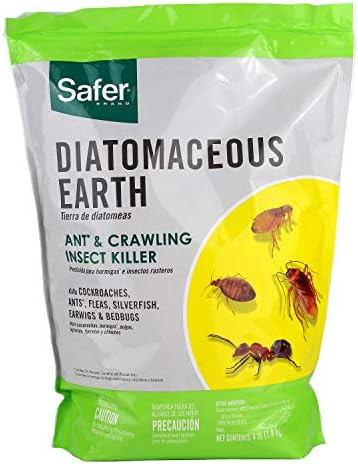 Safer Brand 51703 OMRI Listed Diatomaceous Earth - Ant, Roach, Bedbug, Flea, Silverfish, Earwig, ... | Amazon (US)