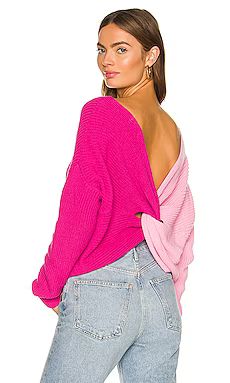 superdown Trish Knot Sweater in Pink & Hot pink from Revolve.com | Revolve Clothing (Global)